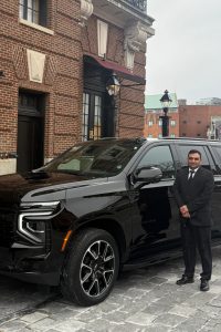 chauffeur and vehicle